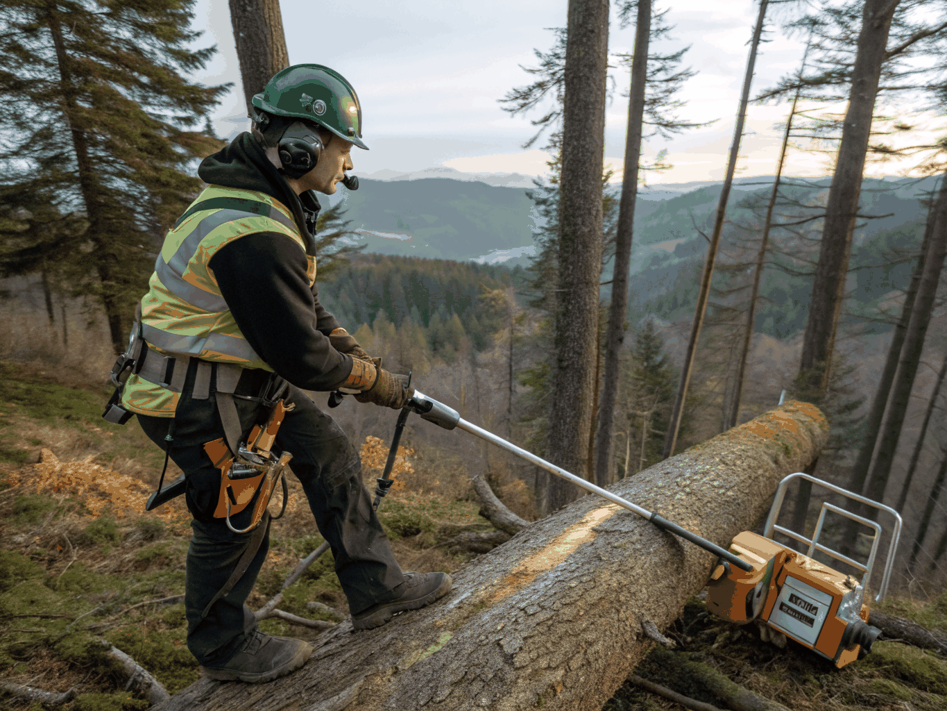 All season tree pros arborist crew performing precise tree trimming